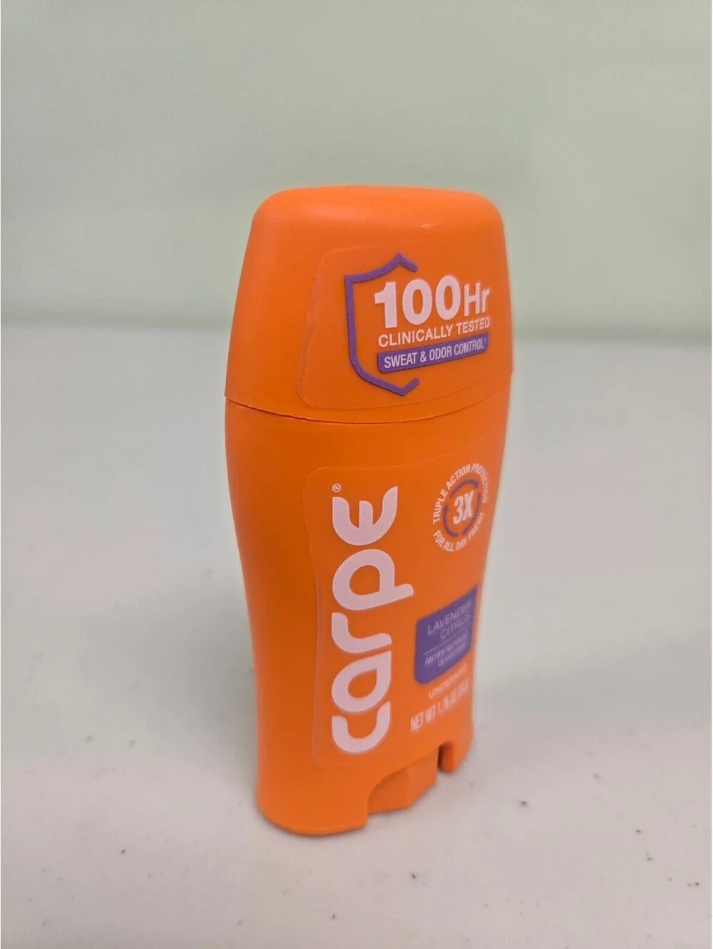 Carpe 100HR 3X Antiperspirant Deodorant Lavender Citrus 1.76 oz New